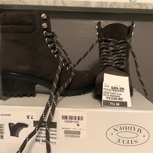 Steve Madden Gray Suede Boots